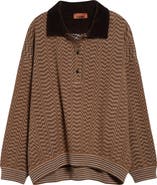 Missoni Zigzag Stripe Polo Sweater