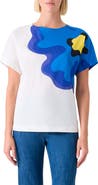 Akris punto Abstract Floral Cotton Top