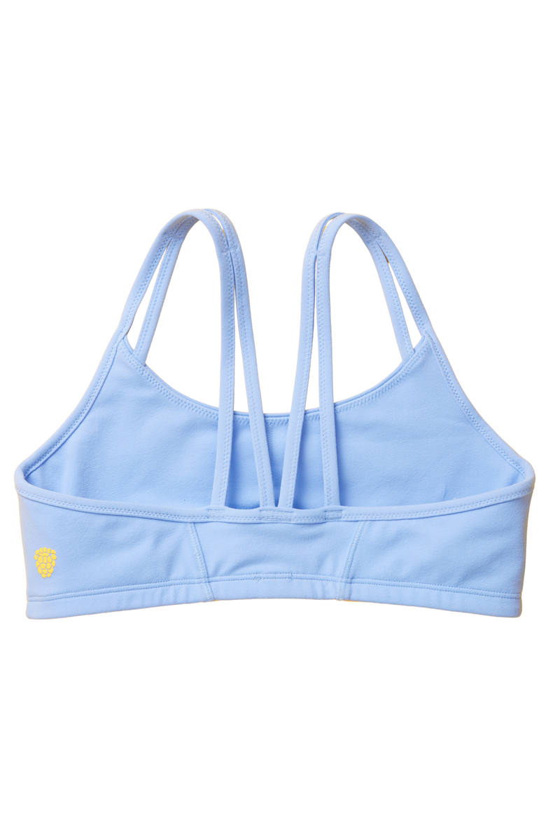 Luna Strappy Sports Bra, Alternate, color, Ocean