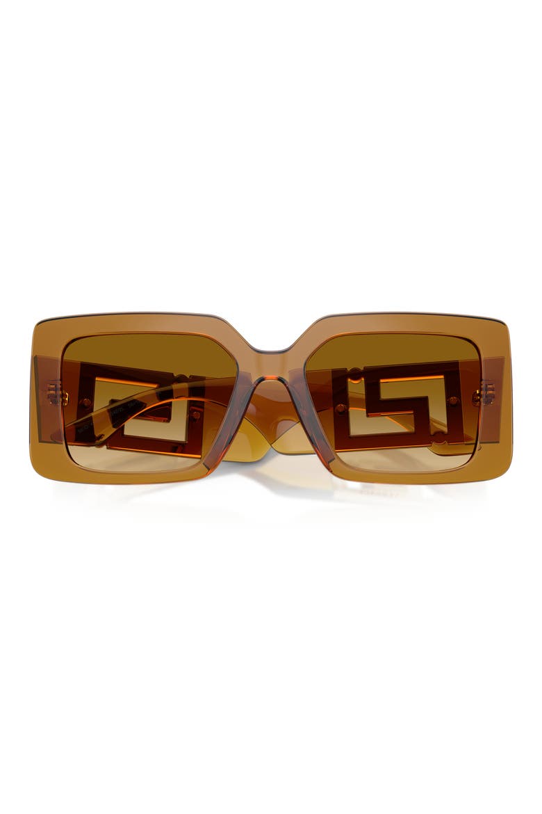 55mm Square Sunglasses, Alternate, color, TRANSPARENT YELLOW / BROWN