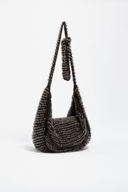 Bimba y Lola Small Beaded Crochet Bag
