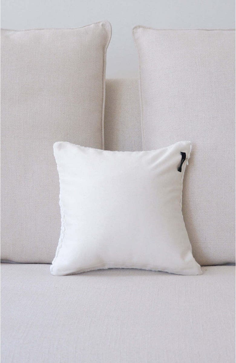 Voz Chunky Flamme Pillow Small, Alternate, color, Ivory