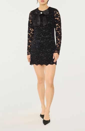 LIKELY Tyler Long Sleeve Lace Minidress