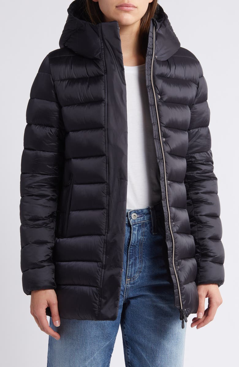 Save The Duck Danis Water Resistant Nylon Puffer Jacket, Alternate, color,