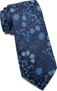 Ted Baker London Laurier Floral Print Silk Tie