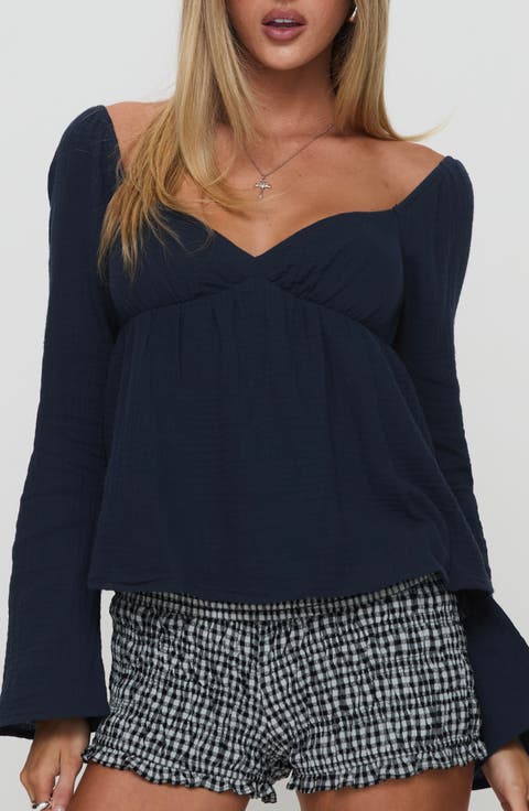 Khalea Long Sleeve Babydoll Top