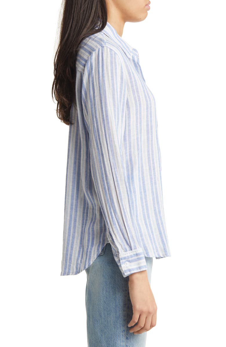 Rails Women's Charli Stripe Linen Blend Button-Up Shirt, Alternate, color, 