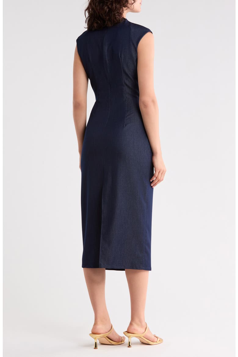 Charmi Twist Front Dress, Alternate, color, DARK BLUE INDIGO