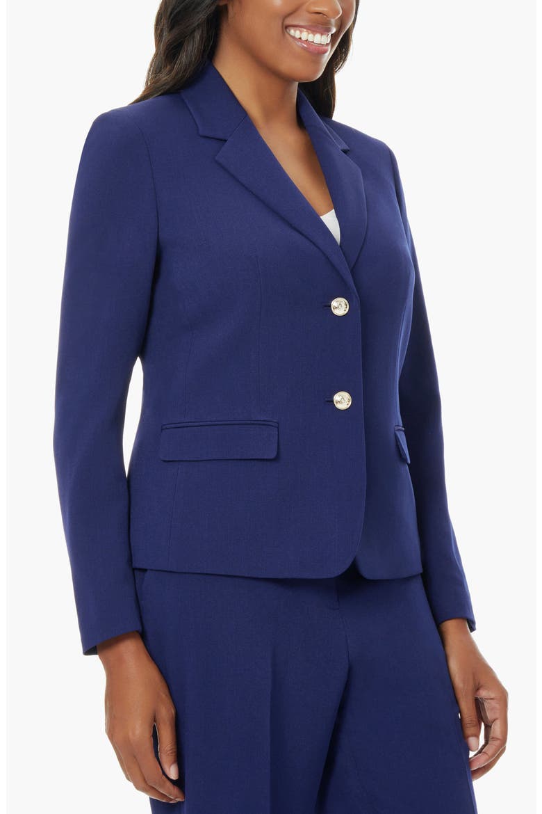Two-Button Blazer, Alternate, color, KASPER NAVY