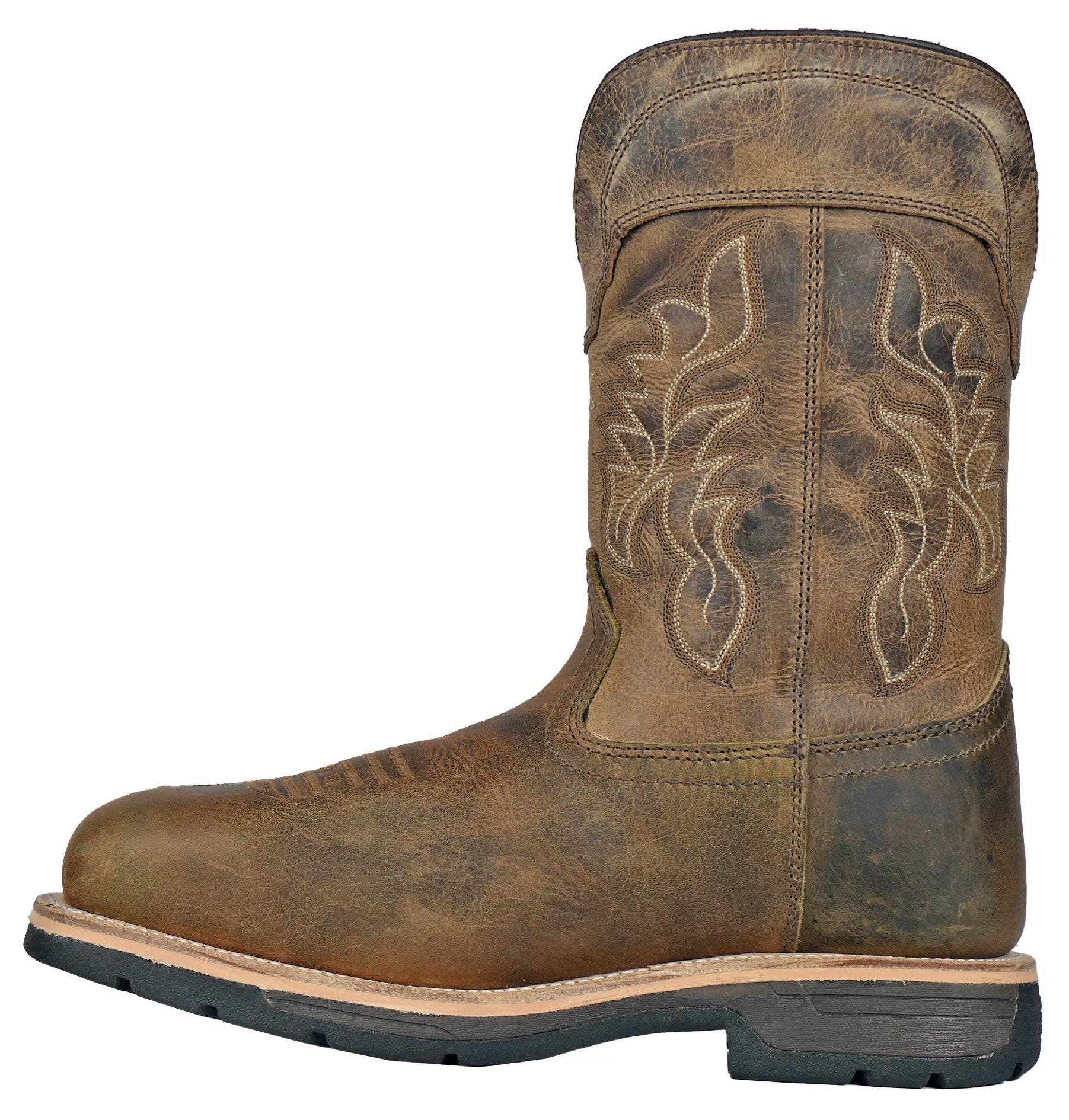 Hoss Boot Company HOSS Brisbee Distressed Composite Toe Work Boot, Alternate, color, Brown