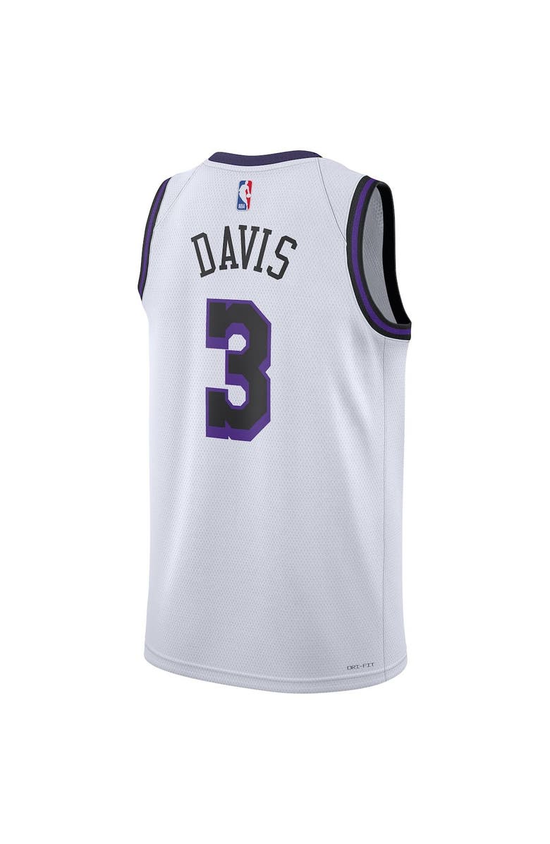 Nike Unisex Nike Anthony Davis White Los Angeles Lakers 2022/23 Swingman Jersey - City Edition, Alternate, color,