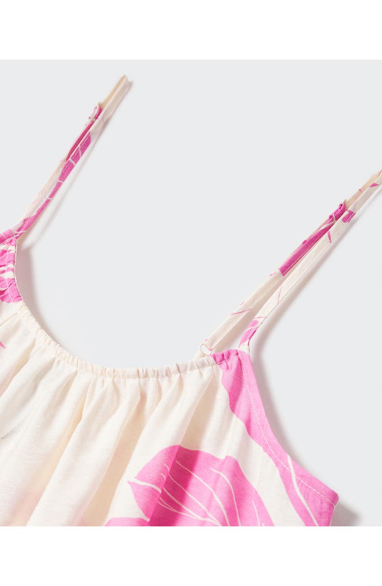 MANGO Print Tiered Dress, Alternate, color,