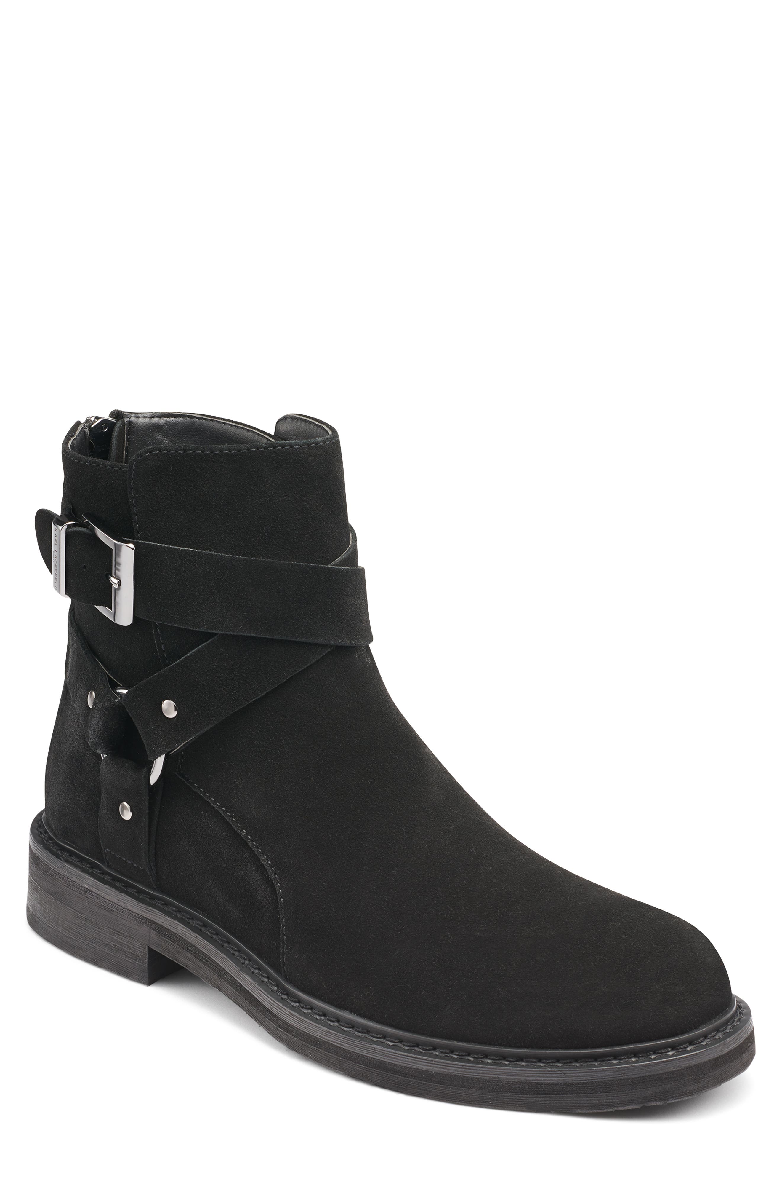KARL LAGERFELD PARIS Suede Harness Boot
