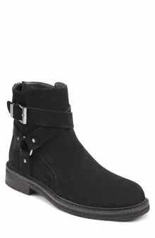 KARL LAGERFELD PARIS Suede Harness Boot