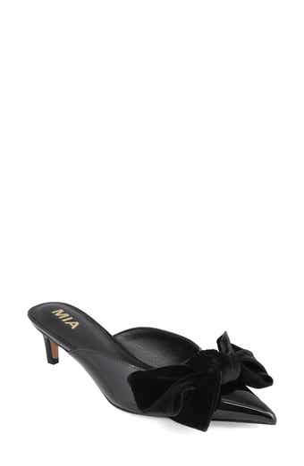 MIA Chantelle Velvet Bow Mule