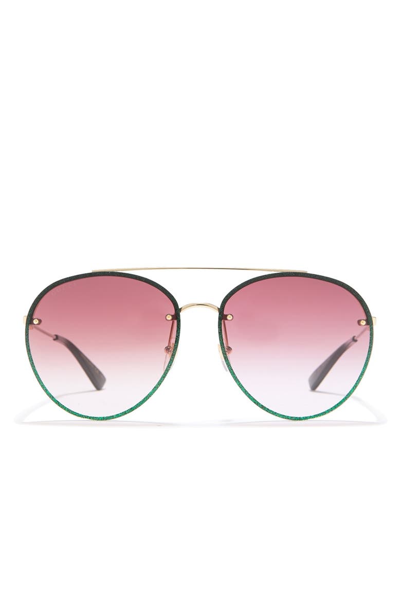 Gucci 62mm Round Sunglasses, Alternate, color,