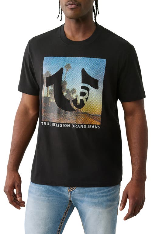 True Religion Standard Logo Graphic T-shirt In Black
