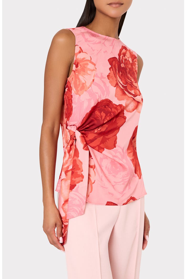 Serena Floral Print Drape Sleeveless Top, Alternate, color, PINK MULTI