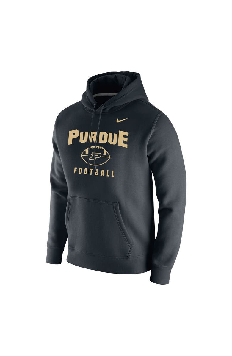 Nike Men's Nike Black Purdue Boilermakers Football Oopty Oop Club Fleece Pullover Hoodie, Alternate, color, Black