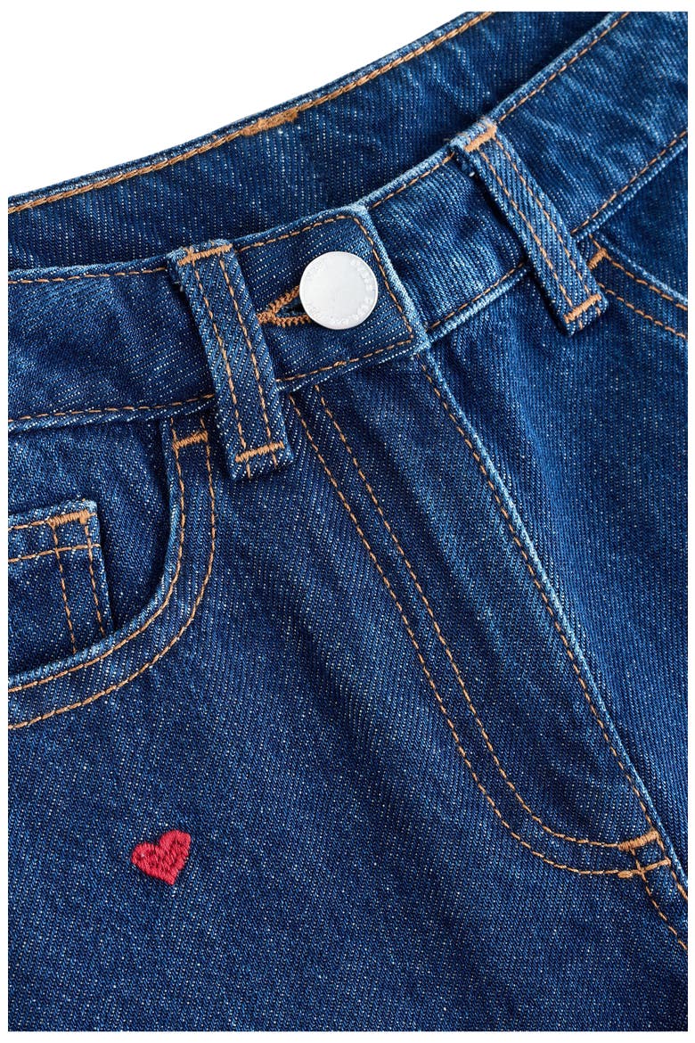 Kids' Embroidered Flare Jeans, Alternate, color, BLUE