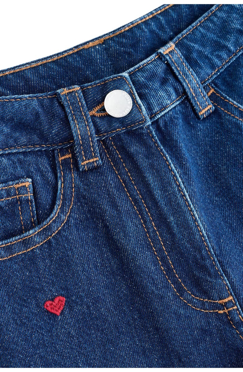 NEXT Kids' Embroidered Flare Jeans, Alternate, color, Blue