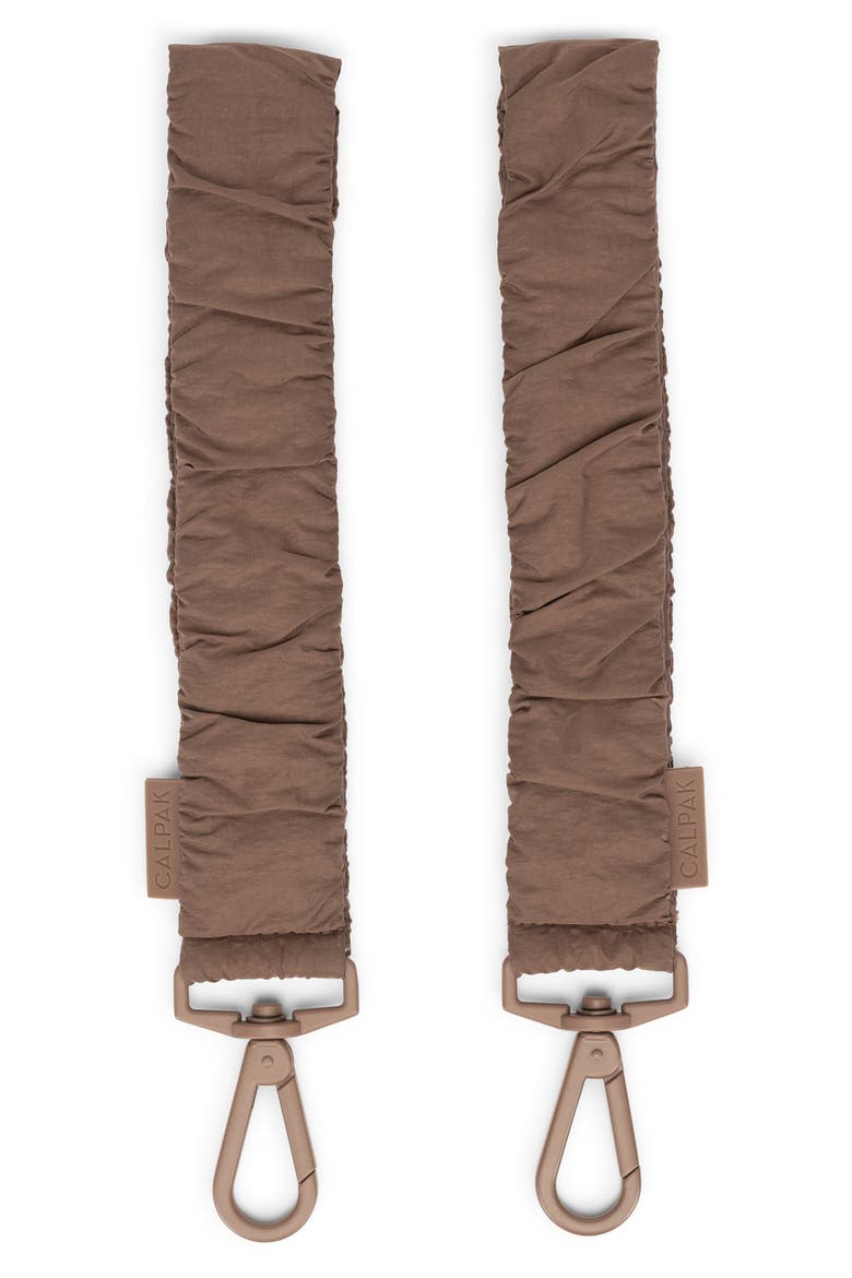 Set of 2 Stroller Straps, Main, color, HAZELNUT