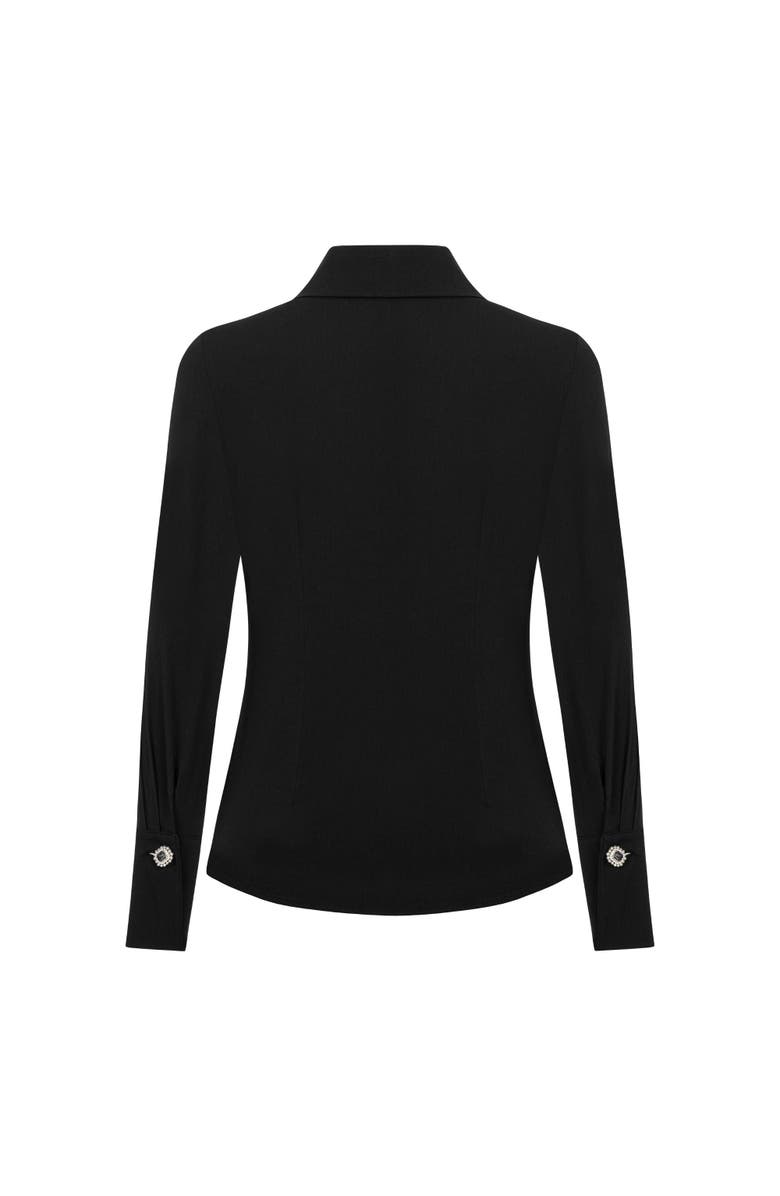 Nocturne Shirt with Stone Button Design, Alternate, color, 