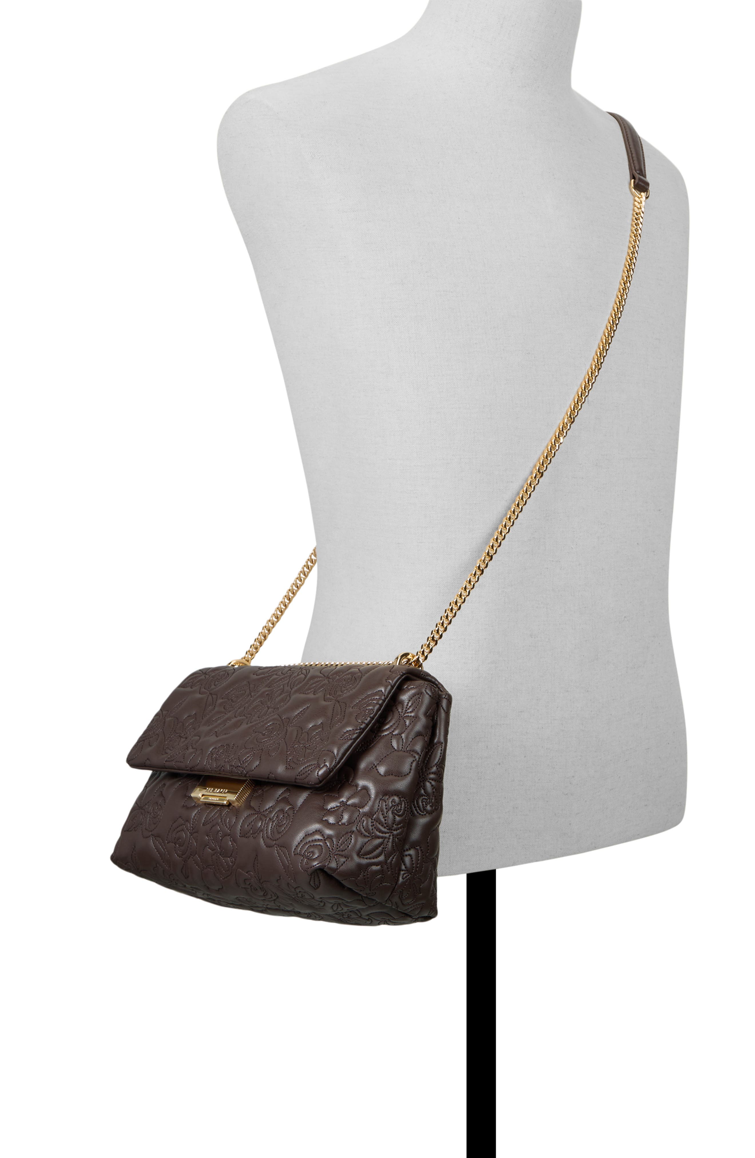 Ted Baker Ginn Marie Crossbody Bag, Alternate, color, Dark Brown