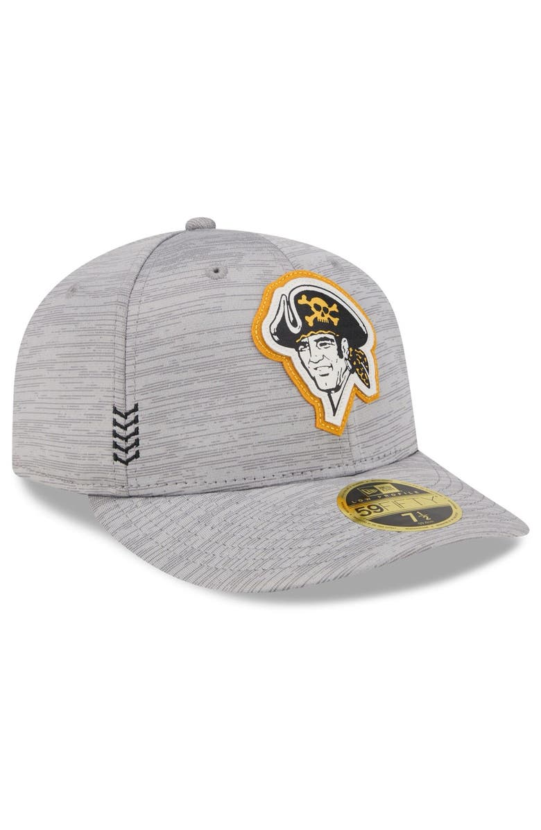 New Era Men's New Era Gray Pittsburgh Pirates 2024 Clubhouse Low Profile 59FIFTY Fitted Hat, Alternate, color,