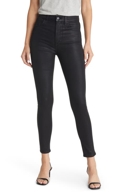 The Charlie Coated High Waist Ankle Skinny Jeans