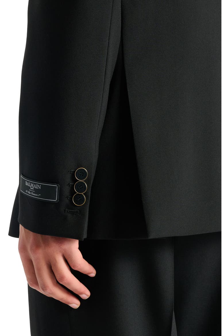 Wool 2-button jacket, Alternate, color, black