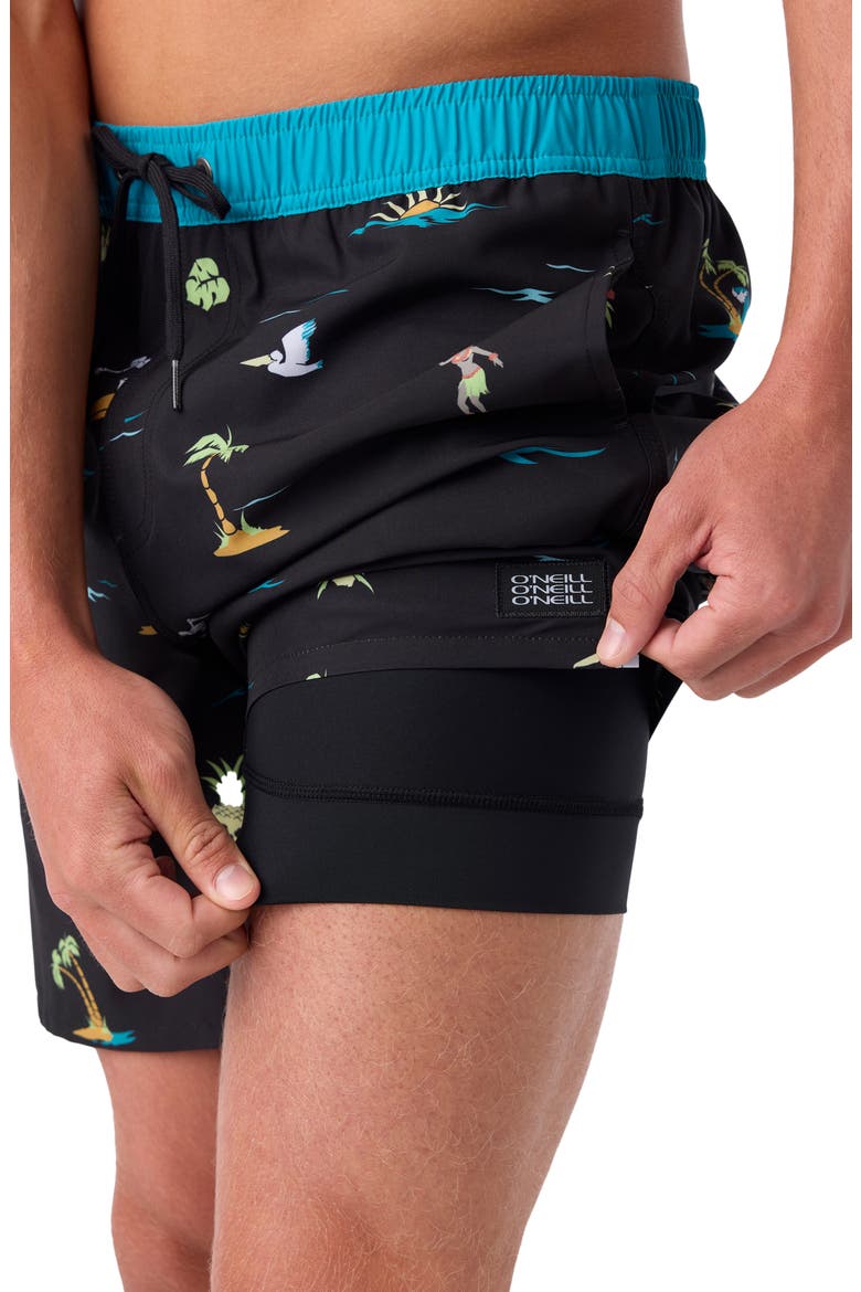 Hermosa Swim Trunks, Alternate, color, BLACK 4