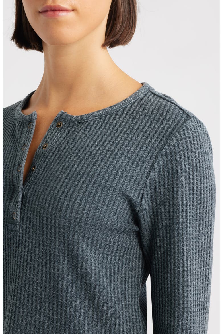 Thermal Knit Henley, Alternate, color, CHARCOAL