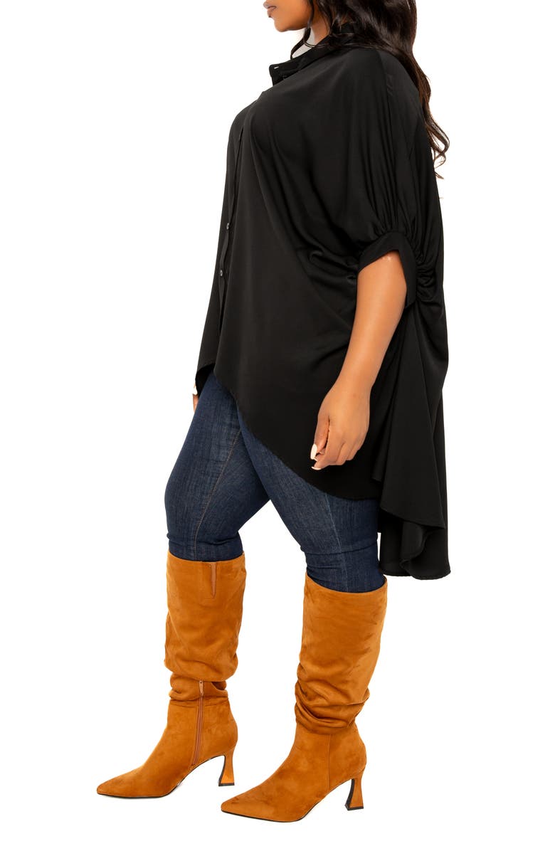 BUXOM COUTURE Flowy High-Low Shirt, Alternate, color,