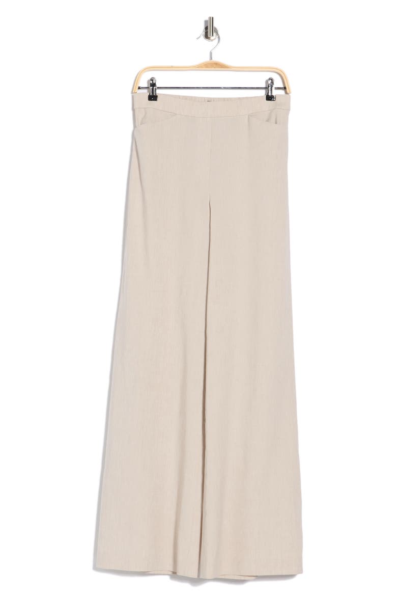 Terena High Waist Linen Blend Wide Leg Pants, Alternate, color, OATMEAL MELANGE