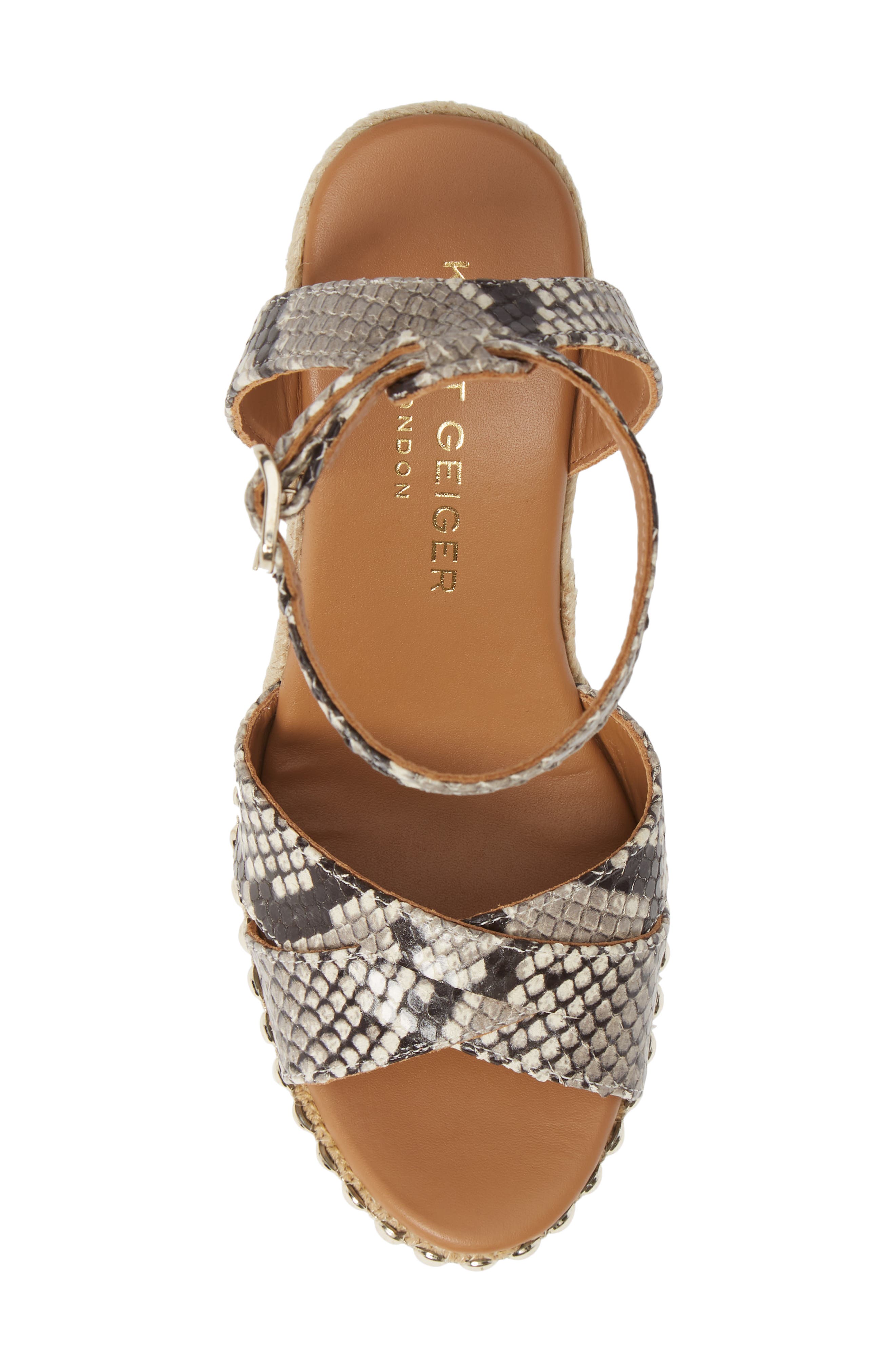 Amelia Ankle Strap Wedge, Alternate, color, BEIGE COMB LEATHER
