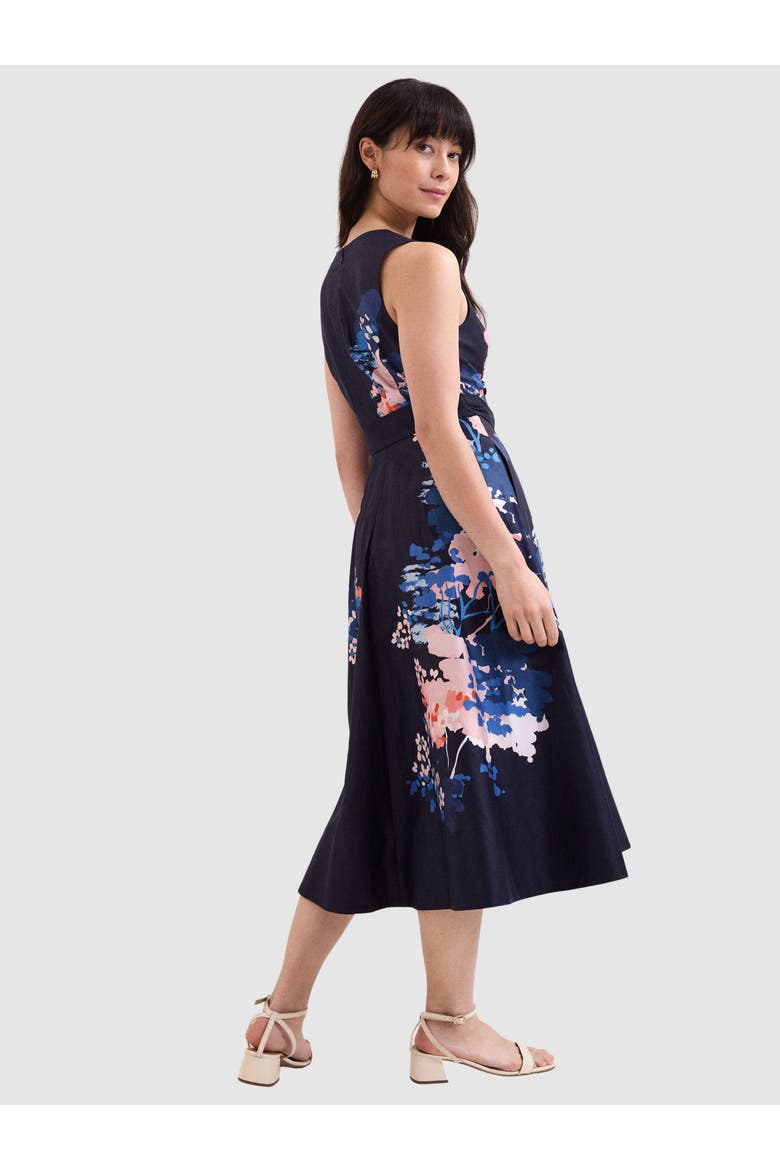 Natalya Floral Dress, Alternate, color, Navy