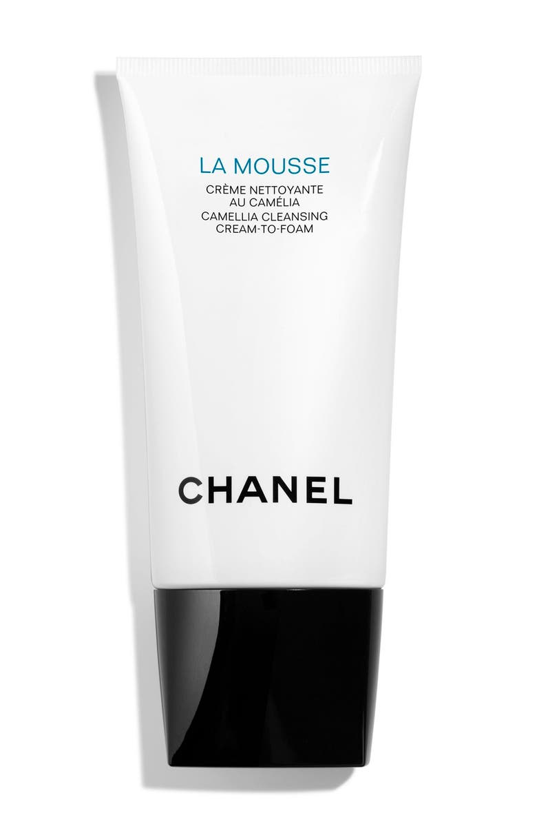 CHANEL LA MOUSSE Camellia Cleansing Cream-to-Foam, Main, color, 