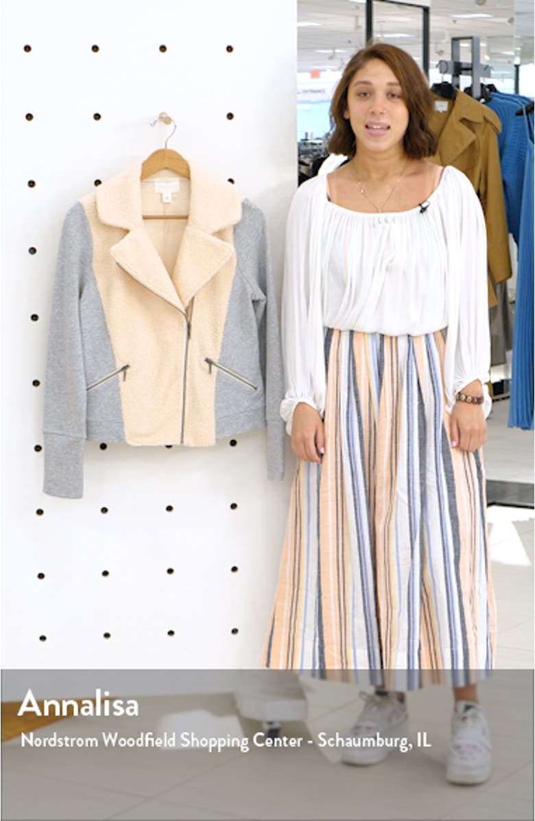 Mixed Fleece Moto Jacket, sales video thumbnail