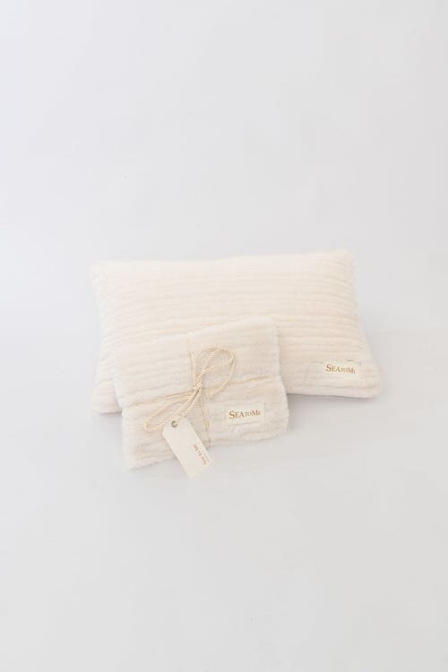 Sea To Me Blankets Malibu Meditation Lumbar Accent Pillow In White