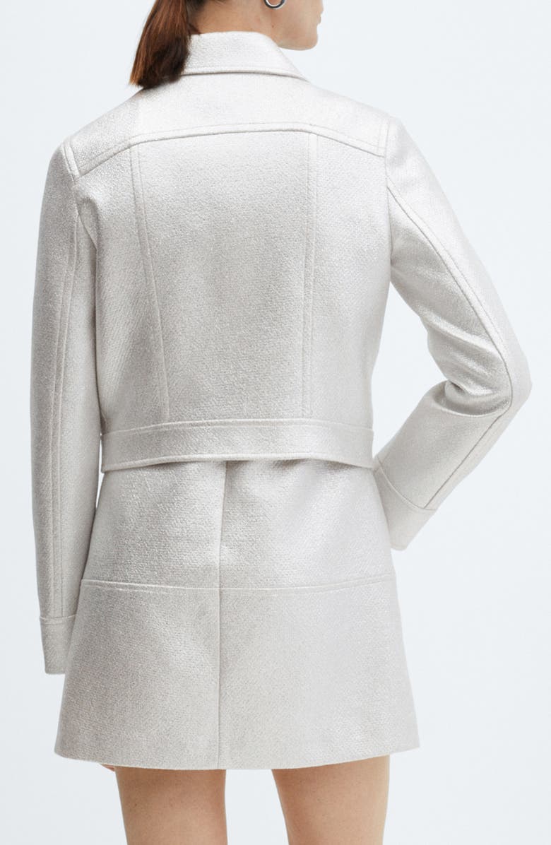 MANGO Metallic Pocket Jacket, Alternate, color, 