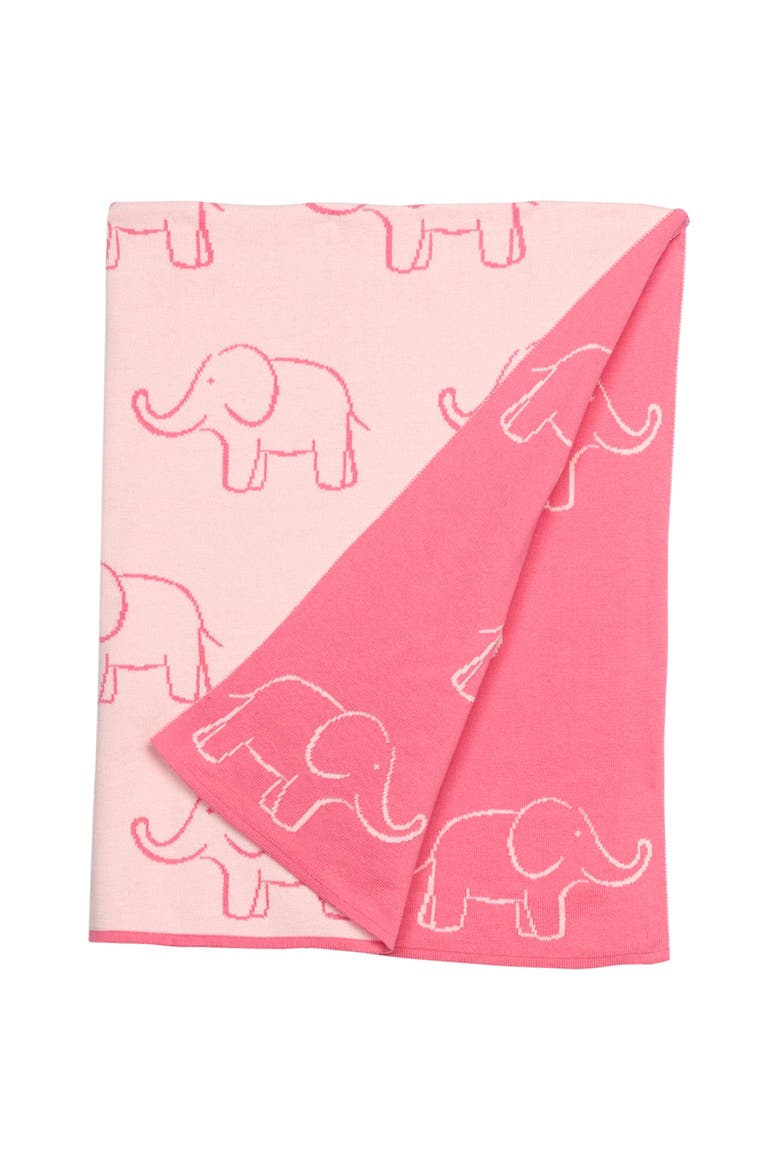 Kids' Nursery Blanket, Main, color, Pink Elephant