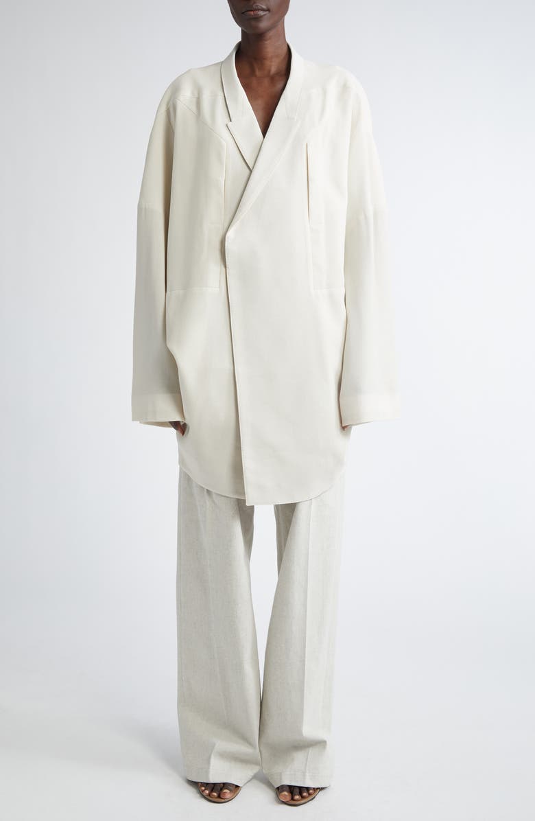 Rick Owens Arrowhead Oversize Virgin Wool Jacket, Alternate, color, 