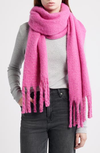 Treasure & Bond Cozy Sparkle Fringe Scarf | Nordstrom