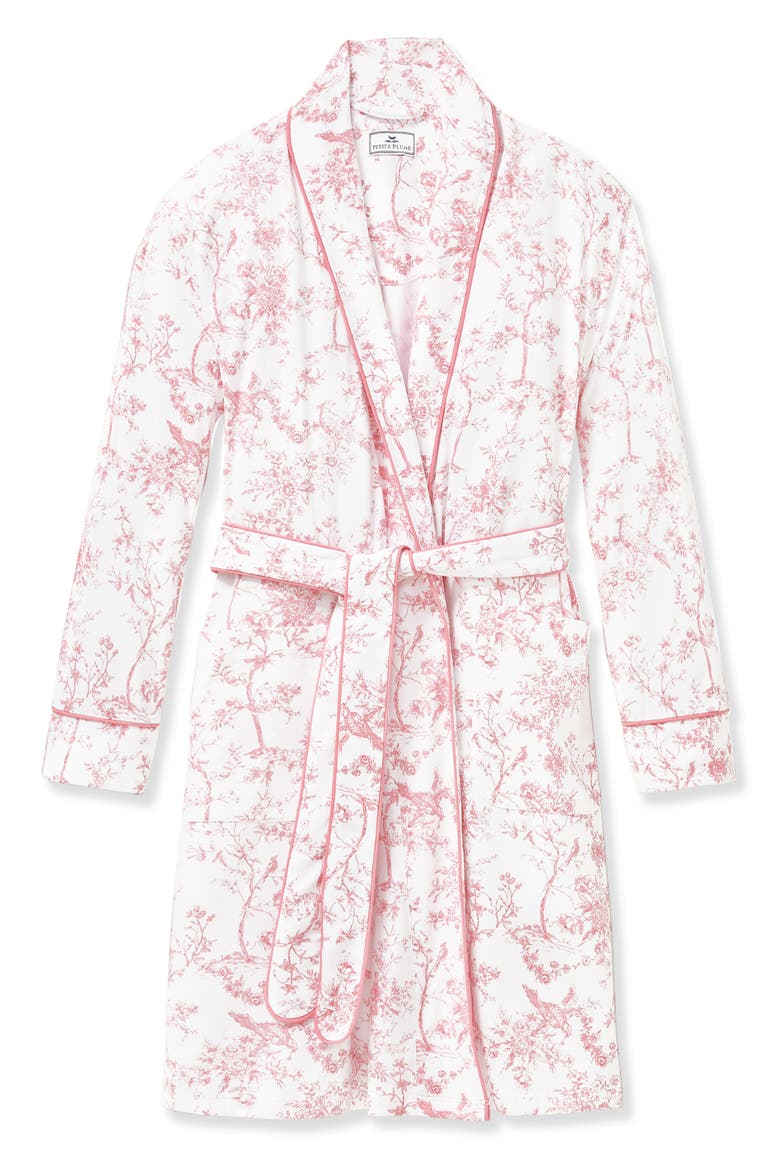 Timeless Toile Pima Cotton Robe, Alternate, color, PINK
