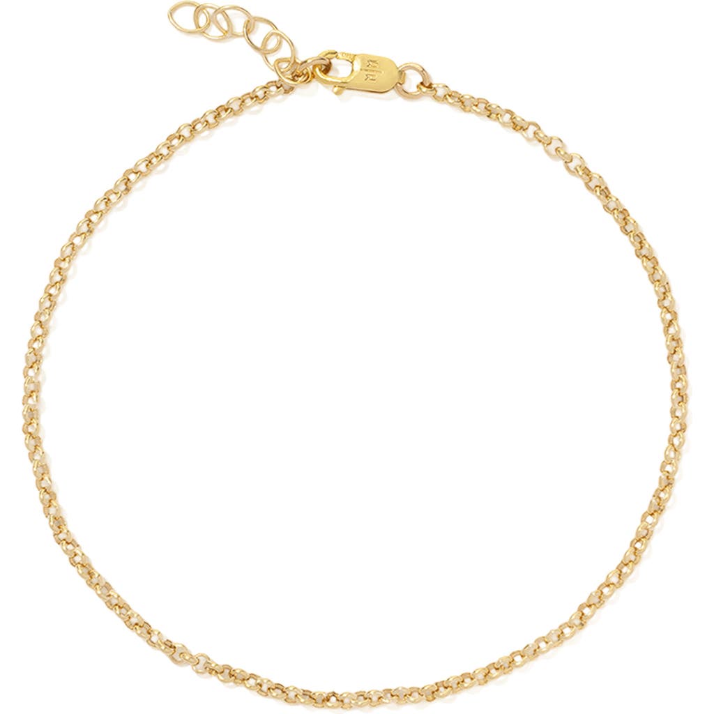 MADE BY MARY Rolo Chain Bracelet in Gold Filled at Nordstrom, Size 6"