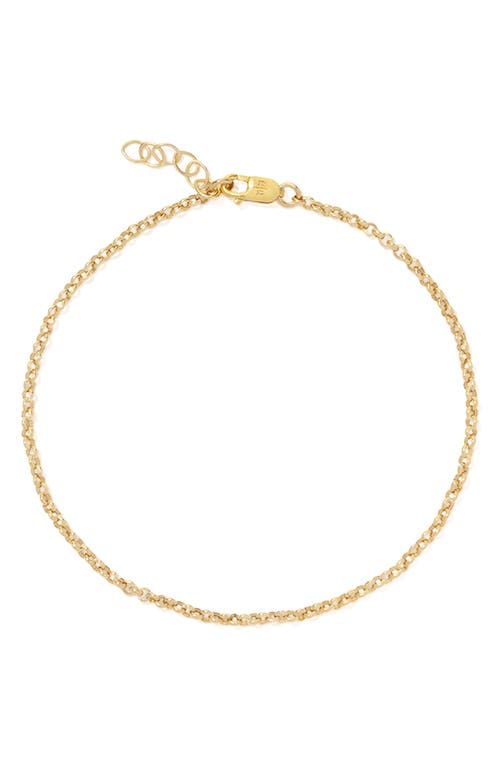 Made By Mary Rolo Chain Bracelet In Gold