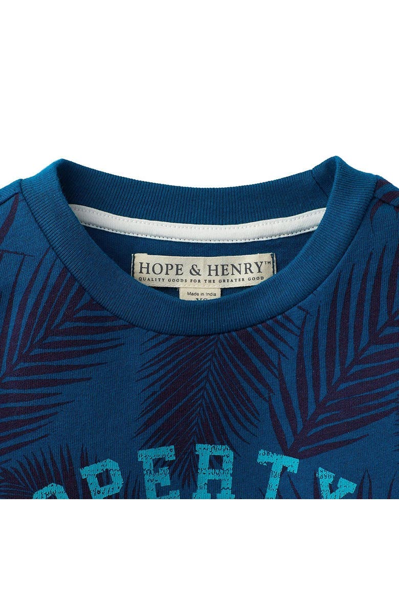 Boys' Printed Short Sleeve Graphic Tee, Alternate, color, Blue