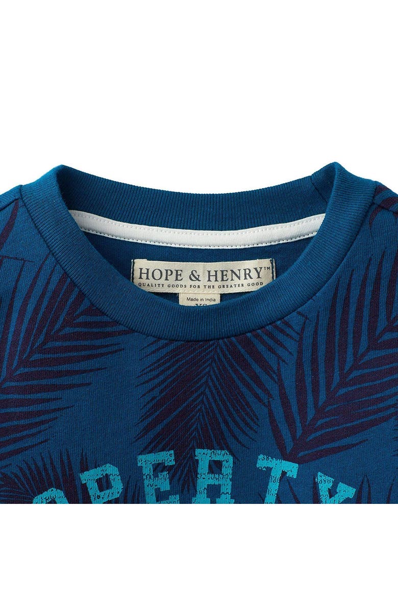 Hope & Henry Boys' Printed Short Sleeve Graphic Tee, Alternate, color, Blue