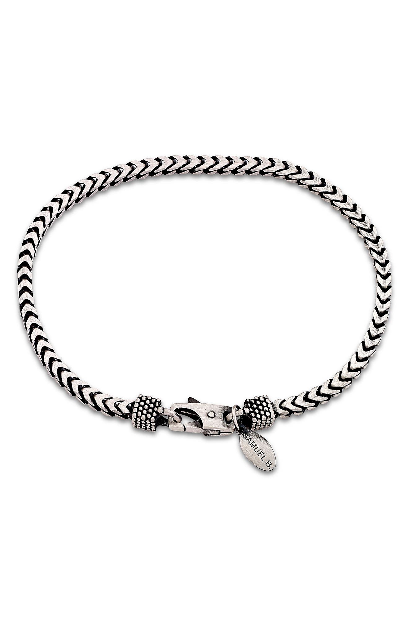 Sterling Silver Woven Chain Bracelet